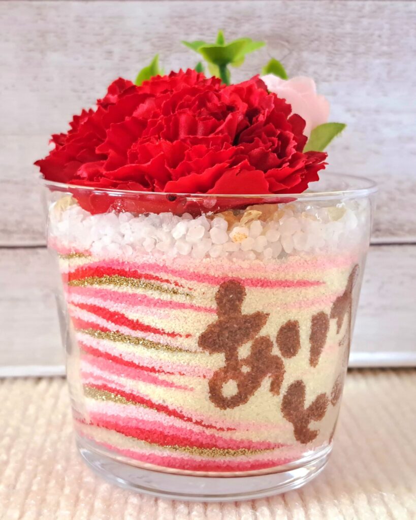 母の日の「ありがとう」
左側から見たところ