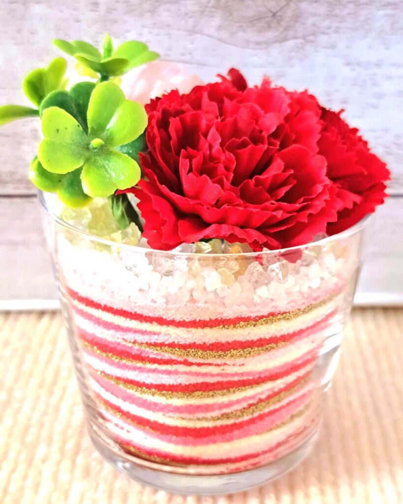 母の日の「ありがとう」
後ろから見たところ